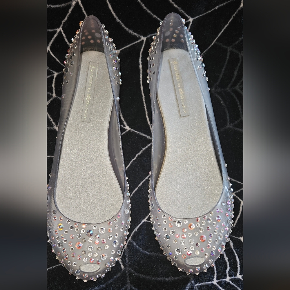 J Maskrey for Melissa Couture Bridal flats Austrian crystals